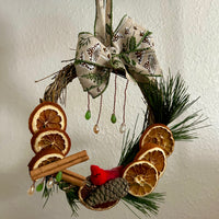 Handmade Wreath ‘Winter Solstice Cardinal’