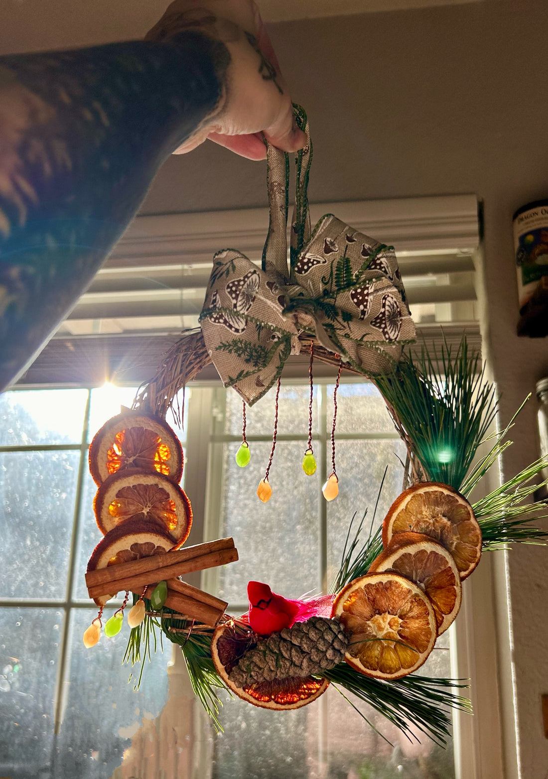 Handmade Wreath ‘Winter Solstice Cardinal’