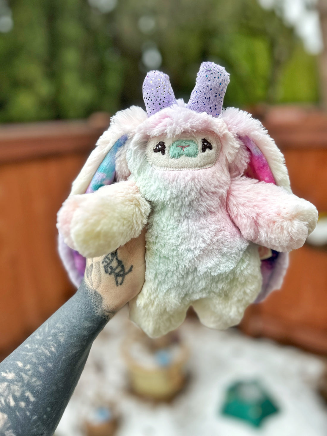 Rue the long eared jackalope in ‘pastel cosmos’